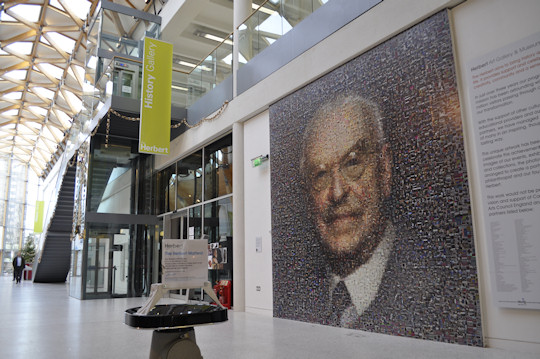 The photo mosaic in the entrance hall of The Herbert Art Gallery and Museum
