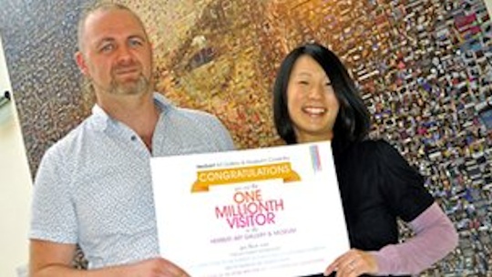The one millionth visitor to The Herbert