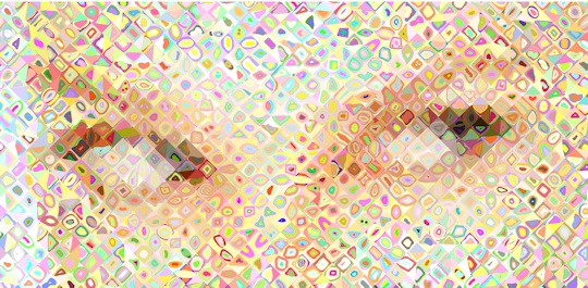 Art mosaic: Kylie's Eyes'